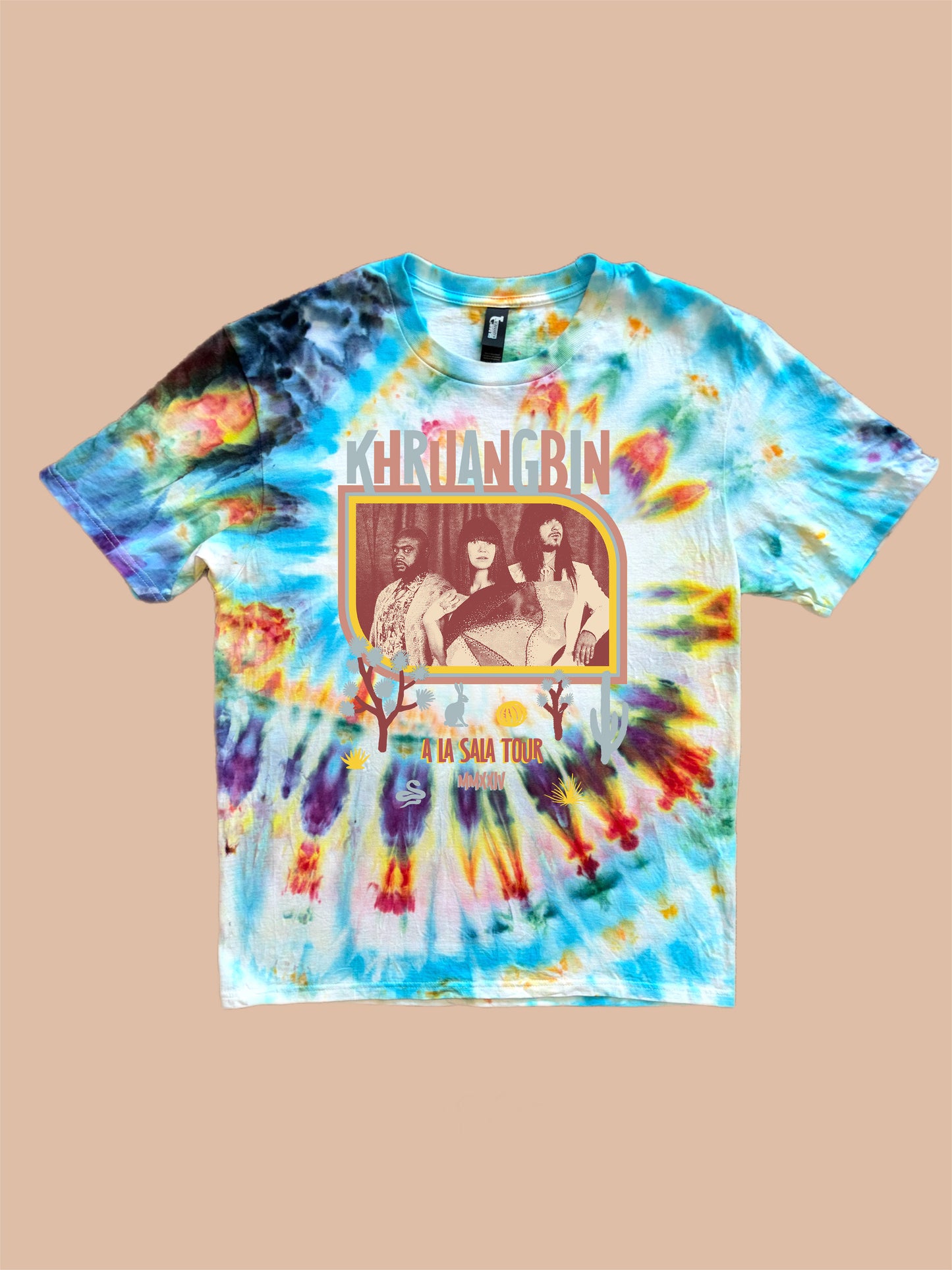 Khruang Tie-Dyed Short Sleeve Shirt - "Juegos y Nubes" colorway